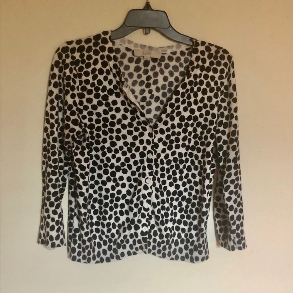 Loft Animal Print Cardigan